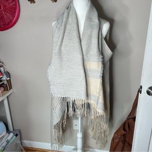 Summer & Rose Boho Oversized Soft Cozy Fringe Trim Scarf
